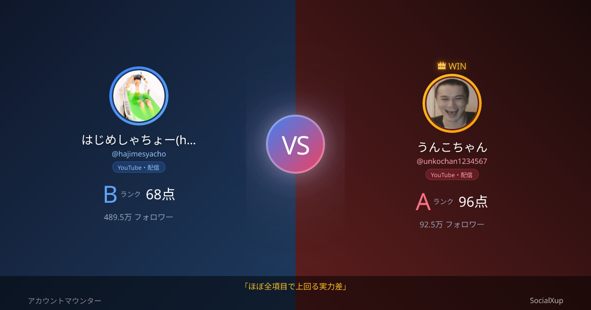 はじめしゃちょー vs うんこちゃん